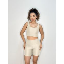 Karicia | Conjunto Shorts/ Top Fitnes Branco