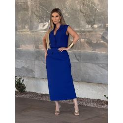 Amora Cool | Conjunto Crop Saia Lapela