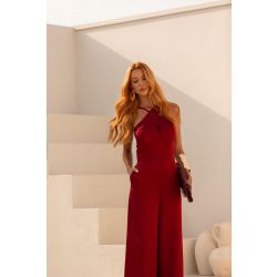 Flor da Moda | Macacão Cetim Marsala