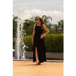 Flor da Moda | Vestido Longo Preto