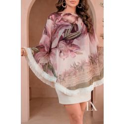 Luxo | Poncho Beatrice Estampado