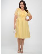 Dona Charme | Vestido Midi Chifon C/ Textura