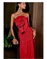 Lily Belle | Conjunto em Piquet de Viscose Linen Vermelho