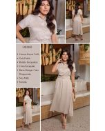 Dumene | Chemise Viscose Heavy Rayon Twill Gelo