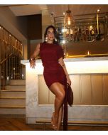 Madri Belle | Vestido Curto Clara Marsala