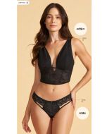 Recco | Top Com Tule Botânica Preto