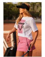 Lily Belle | T-shirt Meia Malha Penteada