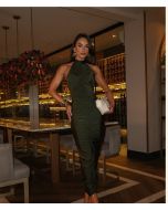 Madri Belle | Vestido Aurora Verde Militar