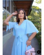 Montaria | Vestido Núbia Azul