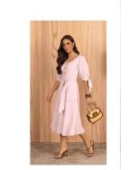 Imperio By Titanium | Chemise Viscolinho Rosa