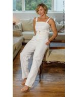 Cora Canela | Calça Alfaiataria Off White