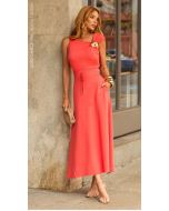 Cora Canela | Saia Malha Piquet Rosa