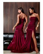 Lily Belle | Vestido Peach Poliamida + Chiffon Amaeixa