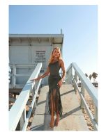 Lily Belle | Saia Malha Dupla Verde Botânoco