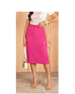 Imperio By Titanium | Saia Reta de Alfaiataria Pink