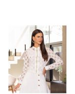 Imperio By Titanium | Jaqueta Bomber de Renda com Ziper