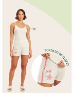 Recco | Shortdoll de Viscose Canelada 