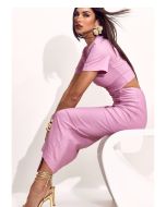 Lily Belle | Blusa em Alfaiataria Rosa