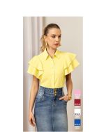 Imperio By Titanium | Camisa De Tricoline Amarelo