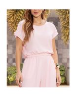 Imperio By Titanium | Blusa com Elátano Rosa