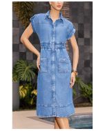 Imperio By Titanium | Vestido Jeans Manga Japonesa