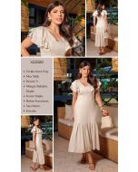 Dumene | Vestido Max Midi Gelo