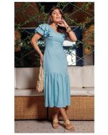 Dumene | Vestido Max Midi Azul