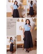 Dumene | Saia Max Midi Preto