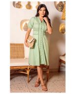 Dumene | Chemise Guipir Span Verde