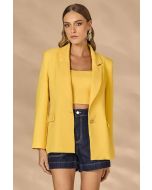 Luleg | Blazer alfaiataria detalhe botoes viber Amarelo