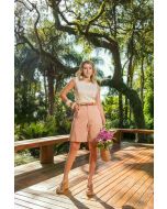 Studio Guapo | Bermuda em Denim de Viscose