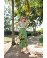 Studio Guapo | Saia em Linho Verde