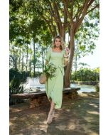 Studio Guapo | Vestido em Viscose Plana Verde Claro