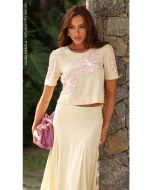 Cora Canela | Blusa Slub Manteiga