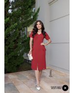 Montaria | Vestido Sérvia Vermelho