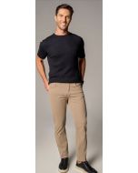 KDU | Calça Casual Masc Testurizada(cotelê) Bege