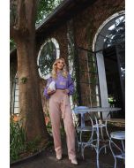 Vanessa Ferraz | Blusa Manga Raglan estampado Lilas