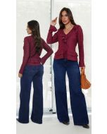 La Portt | Calça Wide Leg Jeans