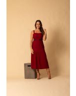 Flor da Moda | Vestido Mid Vermelho