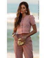 CORA CANELA\ BLUSA BORDADO