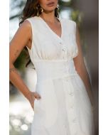 Flor da Moda | Vestido Midi Devore Off