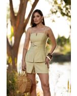 Flor da Moda | Shorts Tencel Amarelo