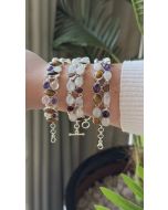 Jaqueline Bueno | Pulseira prata com Pedras