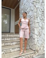 Julia Rodrigues | Bermuda Jorts Tradiconal Rosê