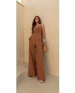 Flor da Moda | Macacão Tencel Camel