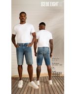 BE EIGHT | Bermuda Just Fit Jeans Azul