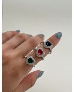 Jaqueline Bueno | Anel Cravejado Coração