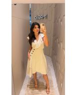 Imperio By Titanium | Saia Gode de Viscolinho com Transpasse Collor Caque