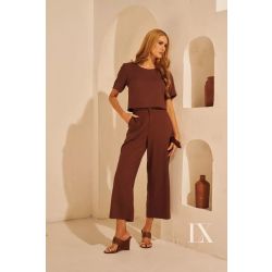 Luxo |  Conjunto Linho Patrícia Marrom