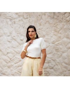 PURA ESS&Ecirc;NCIA - BLUSA MANGA TELA